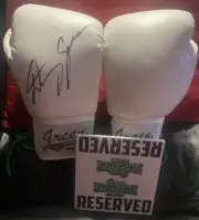 Danny Green Hand Signed Gloves Green Machine Boxing Offical Authentic & Card