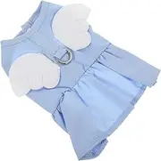Happyyami Cat Outfits Lovely Dog Shirt Kitten Cat Tuxedo Pet Floral Dress for Cats Animal Puppy Shirt Adorable Dog Clothes Costumes Pets Apparel Dog Decorative Vest Sky-Blue Cotton Polyester