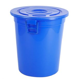 【全館免運】塑料大桶圓形家用大容量桶加厚超大號儲水桶加厚帶蓋子紅桶發酵膠桶