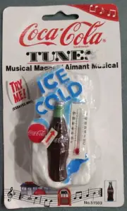 COCA COLA TUNE MAGNET SEALED 1997 MFG NO 51503 ICE COLD BOTTLE