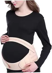 SHERCHPRY Maternity Belt for Pregnancy Support Breathable Belly Band Hook and Loop for Baby Shower
