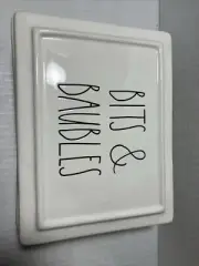 Rae Dunn BITS AND BAUBLES Ceramic Box Perfect Condition