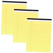Yellow Legal Pads 8.5 x 11.75 – Canary Yellow Micro Perforated Edge 3 YELLOW