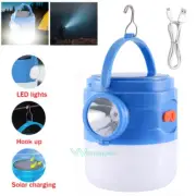 360° Solar Camping Tent Light USB Rechargeable LED Flashlight Torch Lantern Lamp