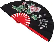 [GAROZATION] Kung Fu Fan Printed Hand Fans Bag Hand Fan Single Cup Display Rack Portable Hand Fans USB Nail Lamp Wire Display Stand Display Basket Display Stand Business Envelopes Red Plastic