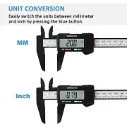Digital Caliper, Adoric 0-6" Calipers Measuring Tool Black