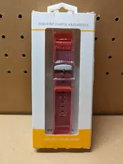 Fitbit Charge 4 and Charge 3 Woven Nylon Band IN PINK Watch Band New Adjustable