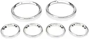 QXKSPG Chrome Motorcycle Speedometer Trim Ring Instrument Gauge Bezel Cover, for Harley, Electra Street Glide Tour Glide 1996-2013 Motorcycle Speedometer Trim Ring(Chrome)