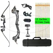 AAP Recurve Bow Set Archery Takedown Bow 64 Inch Target & Hunting Bow Arrows RH