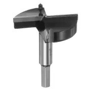 74mm (2-29/32") Tungsten Carbide Wood Hinge Drilling Forstner Drill Bit Black