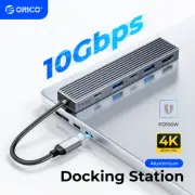 ORICO 10Gbps Type C HUB to USB3.2 HDMI 4K60Hz PD 100W Adapter for Mac