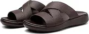 [NEWBELLA] Men's House Slides Shower Sandals Cushioned Thick Sole Pillow Slippers