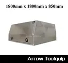 1800 x 1800 x 850 Flat Aluminium Dual Cab Ute Canopy Toolbox Flat Alloy