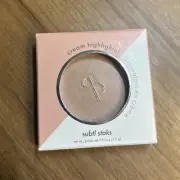 SUBTL Cream Highlighter Rose New .10 Oz Includes Stacking Tray