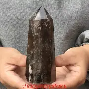 0.7LB Natural Smokey Citrine Quartz Obelisk Quartz Crystal Point Wand XA2912
