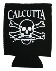 Calcutta CPCBK Pocket Can Cooler Black With Wht Logo
