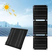 5V Portable USB Solar Panel Power Bank for Outdoor Camping Hiking Phone Charger