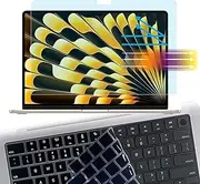 Anti Blue Light Screen Protector for MacBook Air 15.3 inch M3 A3114 M2 A2941 2024 2023 Release, Eye Protection Anti Glare for MacBook Air 15.3 inch With keyboard cover Blocking Filter Laptop Screen