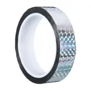 25mm x 50m Prism Tape Holographic Reflective Self Adhesive Silver