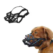 Adjustable Pet Dog Mask Bark Bite Mesh Mouth Muzzle Grooming Anti Stop Chewing