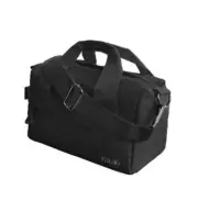 Small Gym Bag 11 inch, Mini Duffle Bag with Adjustable Strap, Lightweight Black