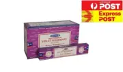 Nag Champa VIOLET ROSEMARY Bulk Satya Incense 12 boxes x 15g Premium Quality