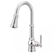 Moen S72003 Paterson Chrome One Handle High Arc Pulldown Kitchen Faucet