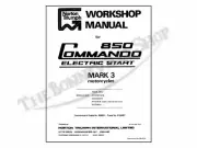 Norton Commando 850 MKIII Workshop Manual 1975 PN# 00-4224