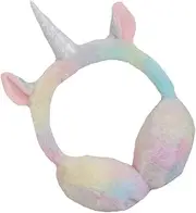 [GALPADA] 1Pc Winter Plush Unicorn Earmuffs Cute Warm Ear Covers for Adults Design for Cozy Ear Protection Cold Weather for Outdoor Activities
