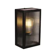 Chicago 1 Light Reeded Glass Outdoor Wall Light