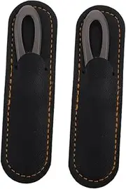 PACKOVE Men's Manicure Set 2 Sets of Nail Files Double Sided Metal Portable and Easy to Clean