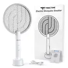 4000V Electric Fly Swatter, USB Charging, 3-Layer MeshBug Zapper Indoor/Outdoor