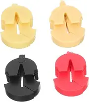 UPKOCH 4Pcs Rubber Violin Silencers Durable Practice Mutes for Quiet Practice Easy to Fit Violin Bridge Protects Instrument From Scratches for Students and Beginners