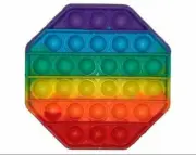 Octagon Fun Storm Glitter Fidget Pop Sensory Toy, Multi-Option