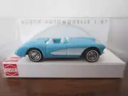 BUSCH 45409 CHEVROLET CORVETTE in BLUE - model is PLASTIC - HO or 1:87 scale
