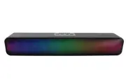 Portable Bluetooth Sound Bar with 6 Changing LED Lights, Built-in Mic, Dynami...