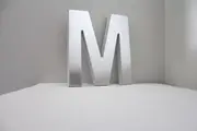 Mirror Alphabet Letter Large Upper Case 20cm "M"