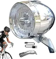 LED Bike Headlight – Rechargeable Front Light, Beam Lamp | Waterproof Night Riding Safety Light, USB Powered Handlebar Mount Torch for Road Cycling Commuting Outdoor Visibility Tool