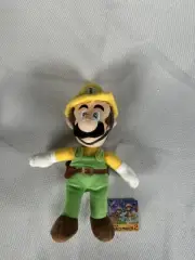 Super Mario Maker 2 Builder Luigi Plush Toy Stuffed Animal Nintendo 10" NWT 2020