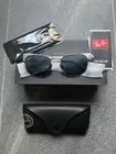 Ray Ban Sunglasses Hexagonal Titanium Polarised Grey Blue RB8148 NEWFREE POST
