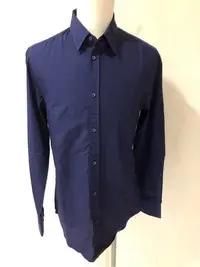 在飛比找Yahoo!奇摩拍賣優惠-全新TRUSSARDI JEANS藍色飾多彩點點襯衫(近期搬