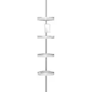 BETTER LIVING HiRISE 4 Tension Shower Caddy with Mirror - Mist Grey
