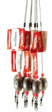 Boone 06662 1 oz 18" Steel Wire Egg Rig Ring of 10