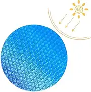 Solar Pool,Bubbles Solar Blanket for Inground Pools - Heat Retaining Floating Solar Pool for Underground Or Above Ground Swimming Pools
