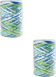 2pcs String Braided Rope Ribbon for Flower Bouquet Ribbons for Flower Bouquets Nativity Craft Christmas Ribbon Packing Paper Twine Packaging Tape Baking Packing Tape HOODANCOS