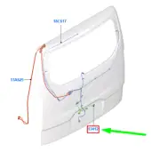 FORD TOURNEO CUSTOM Rear Loading Door Lamp Wiring And Socket 1792075 NEW GENUINE