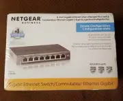 NETGEAR GS108E ProSafe 8-Port Gigabit Web Smart Managed Plus Switch