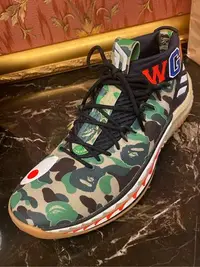 在飛比找Yahoo!奇摩拍賣優惠-愛迪達 Adidas DAME 4 X BAPE AP997