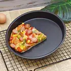 (8Inches)Pizza Pan Non-Stick Round Pie Cake Bread Mold Carbon Steel Baking Di US