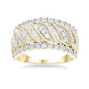 Bevilles Fancy Dress Ring with 1/2ct of Diamonds in 9kt Yellow Gold